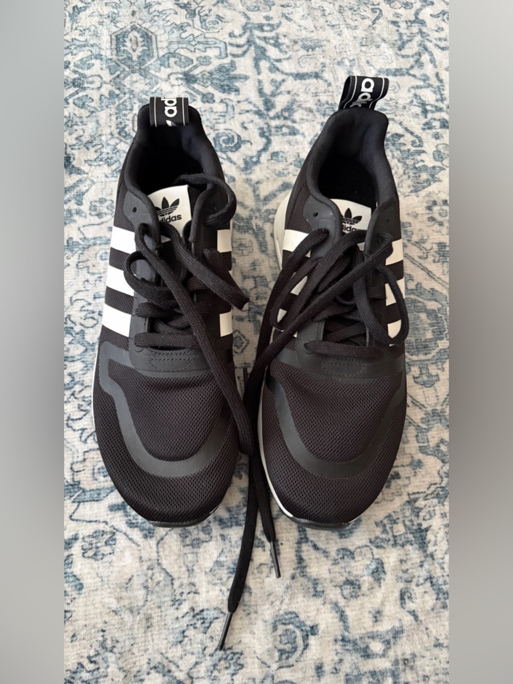 adidas Men’s Black & White Multix Sneaker Running Shoes (Excellent Condition) - Picture 8 of 14